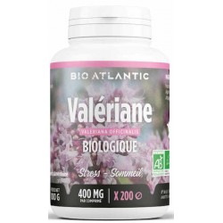 Valériane bio 400mg 200 comprimés Bio Atlantic