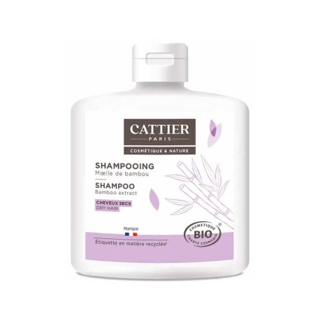 Shampooing à la moëlle de bambou cheveux secs 250ml Cattier moëlle de bambou cheveux secs macadamia Bio santé sénior