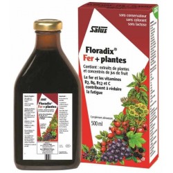 Floradix Fer et Plantes 500 ml Salus fer vitamine B12 anti fatigue Bio santé sénior