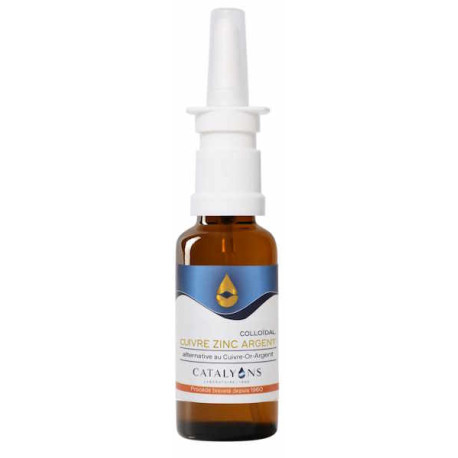 Eau de Cuivre Zinc Argent 30 ml Catalyons eau nasale 30 ml Catalyons, biosantesenior.fr