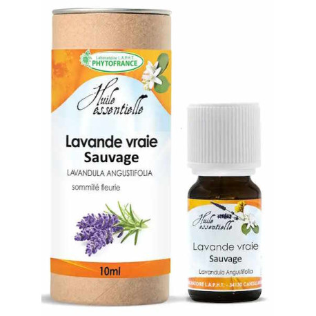 Huile essentielle de Lavande Vraie sauvage 10ml Phytofrance lavande fine lavandula angustifolia bio santé sénior