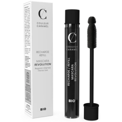 Recharge Mascara Révolution n°91 Extra noir Couleur Caramel allongeant et effet volume Bio santé sénior maquillage