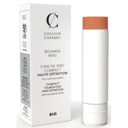 Recharge Fond de teint Compact Haute Définition n°13 Beige orangé Couleur Caramel maquillage rapide et moderne bio santé sénior