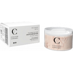 Recharge Poudre de soie No 11 12 gr Couleur Caramel fixe et lisse le maquillage par fond de teint Bio santé sénior