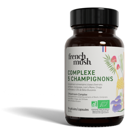 Complexe 5 Champignons 56 gélules French Mush