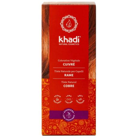 Coloration végétale Cuivré 100g Khadi