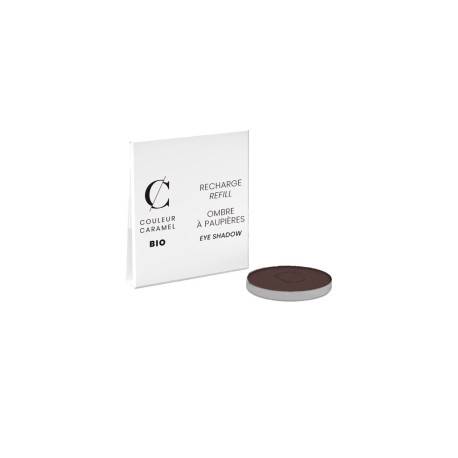 Recharge Ombre à paupières No 081 brun intense 1.7gr Couleur Caramel dégradés pour yeux marron maquillage bio santé sénior