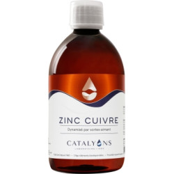Zinc Cuivre ionisé 500ml Catalyons