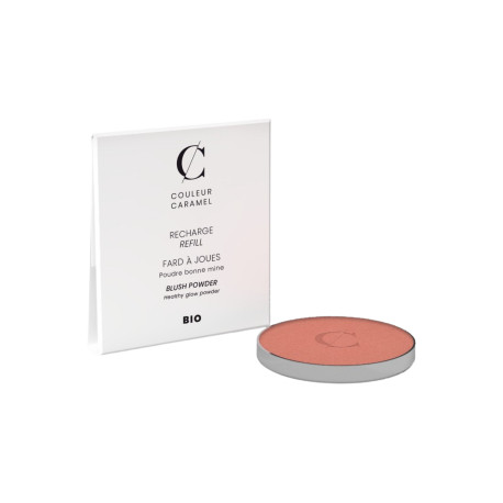 Recharge Fard à joues No 51 Pêche 3.3 gr Couleur Caramel blush teint hâlé bio santé sénior