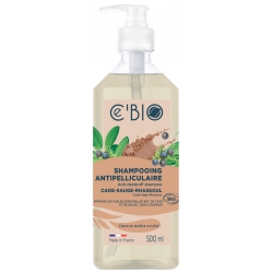 Shampooing antipelliculaire Cade Sauge Rhassoul 500 ml Cé'BIO