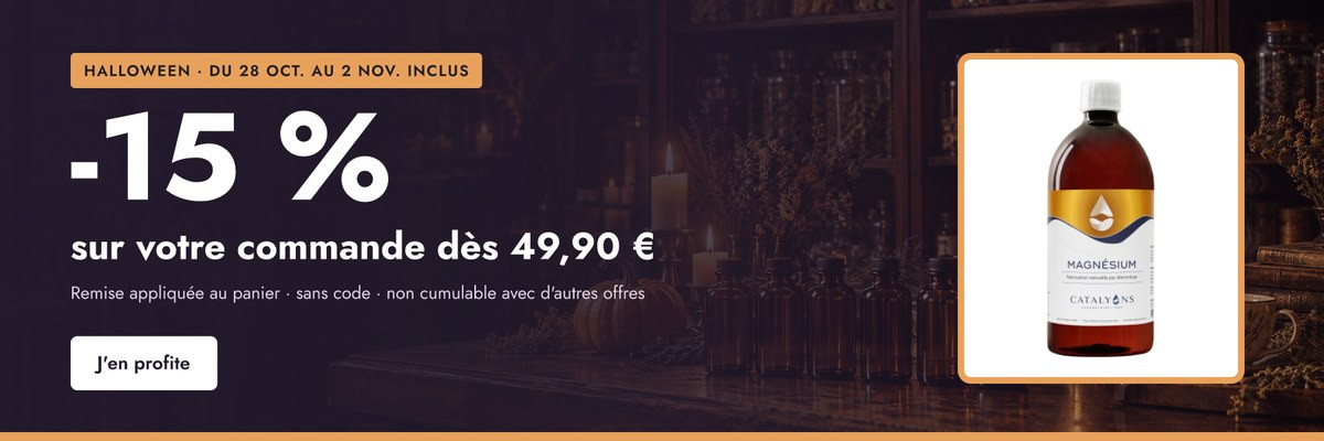 Halloween : -15 % sur votre commande d&egrave;s 49,90 &euro;, du 28 octobre au 2 novembre